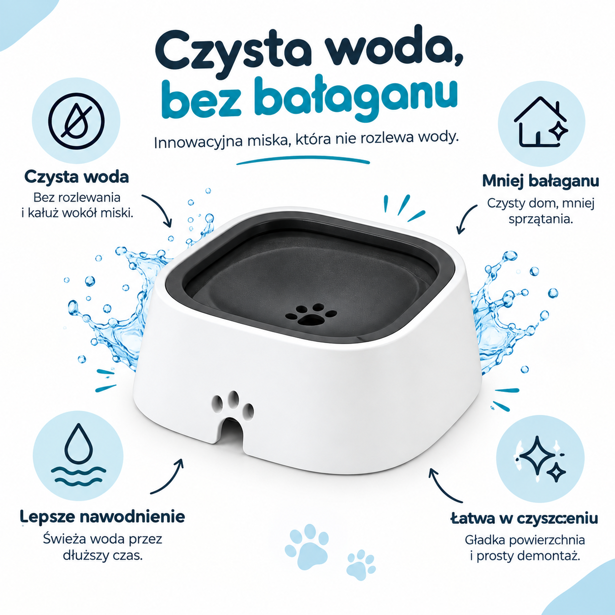 Wooffy - Miska Antyrozlewowa dla Psa